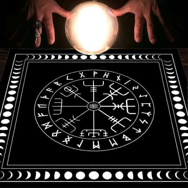 Alter Pendul Divination Divinationsdug Måtte Brætspil Tarotkortunderlag