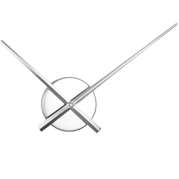 Sølv 3d ur visere vægur, quartz ur bevægelsesmekanisme tilbehør