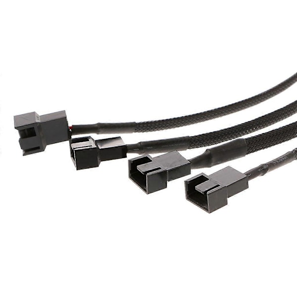 Y-jakaja 4x 3-Pin/4-Pin PWM-tuulettimen kaapeli 4-Pin Molex -liittimeen CPU 3P 4P -virtakaapeli