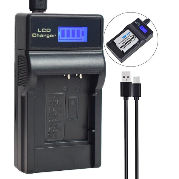 Batteri Smal USB Lcd-laddare kompatibel Ricoh Db-110 Gr Iii Wg-6 G900 Digitalkamera