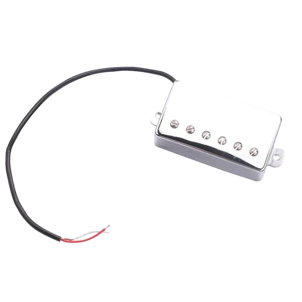 Set med 2 Elektrisk Gitarr Humbucker Pickup Hals Stall Pickups för LP Gitarr Tillbehör Krom