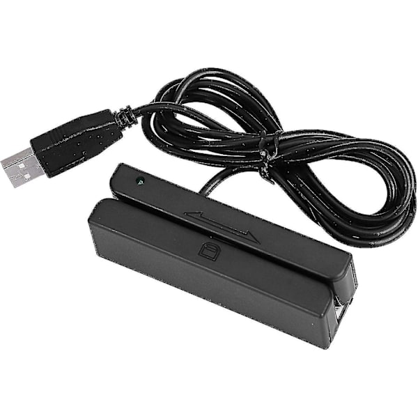 Magnetisk kortlæser, magnetisk stribeskriver, Usb Msr90 3 spor Hi-co magnetisk stribe kreditkortlæser
