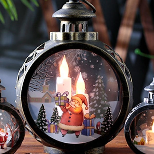 Jule-LED-lysekroner Soverom Juledekorasjon Stemningslys Festlige Håndtaklys Ornamenter S