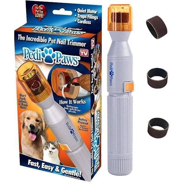 Hund Nagel Slipmaskin, Uppgraderad Version Professionell Elektrisk Nageltrimmer för Husdjur, Groomingverktyg, Elektrisk Groomingtrimmer