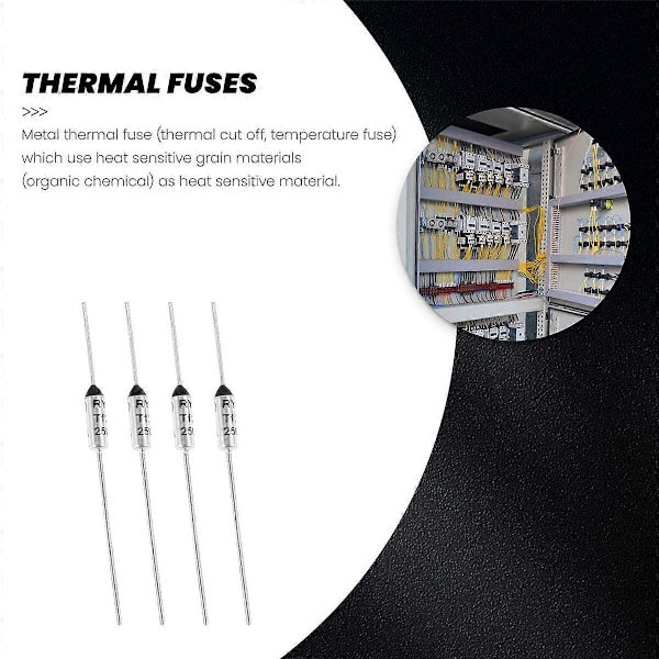 10 stk. Strømafbryder TF 240 Celsius 250V 10A Temperatur Termosikringer