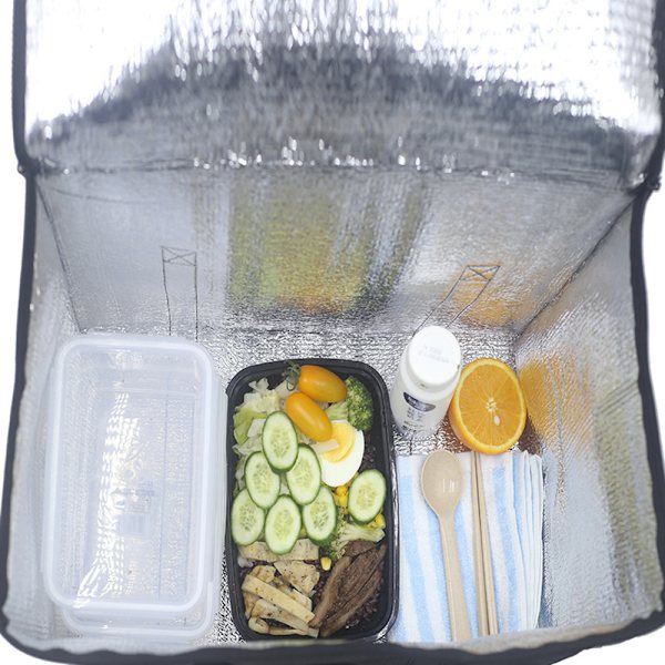 Non-woven termisk isolasjonspose lunsjboks aluminiumsfolie ferskholdende ispose lunsjpose piknikpose