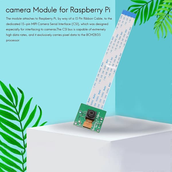 Kameramodul 5MP Webkamera for Raspberry Pi Zero W/Zero/ Raspberry Pi 3 Model B /4B