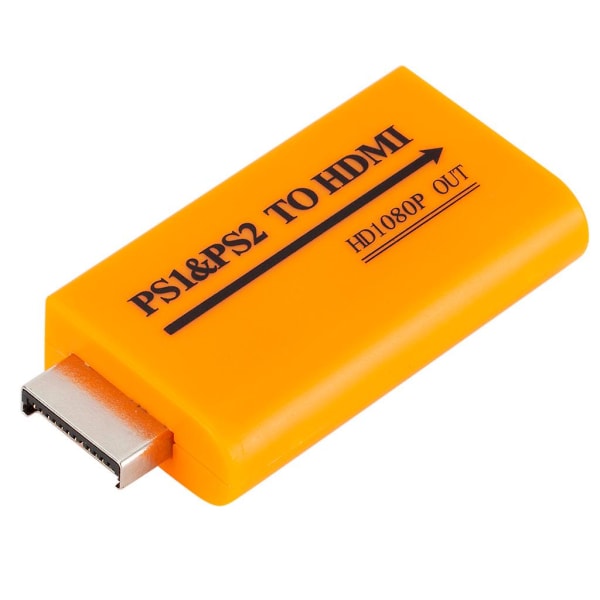 PS1/PS2:lle Video/Audio HDMI -tuki HD 1080 Out Converter + 48cm USB kaapeli