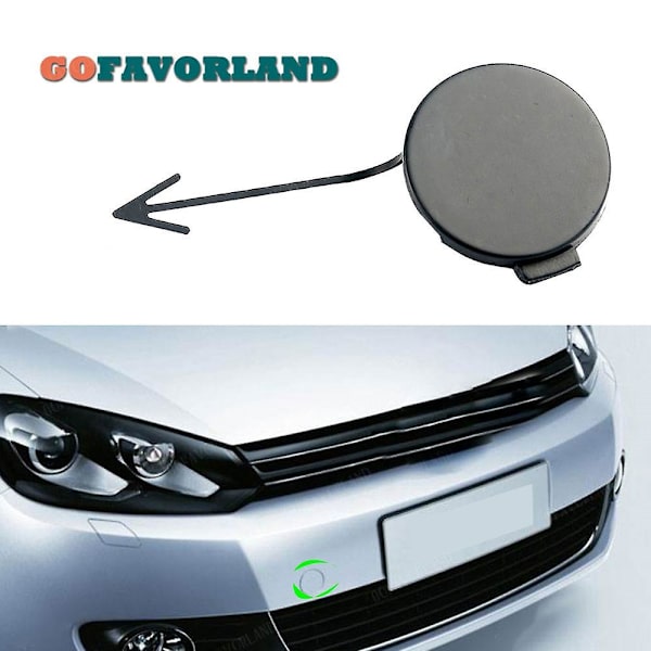 1 stk Frontfanger slepeøyedekselhette Grunnet 5K0807241 5K0 807 241 for Golf MK6 2009 2010 2011