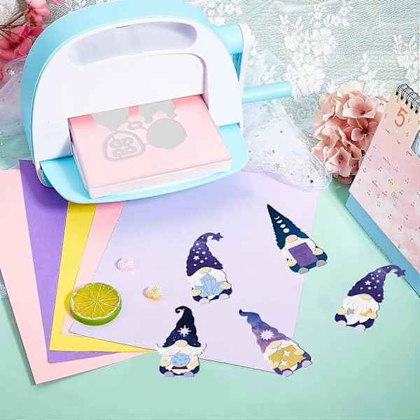 3 st Celestial Gnome Metalliska Utskurna Stämplar för Korttillverkning DIY Scrapbooking Fotoalbum