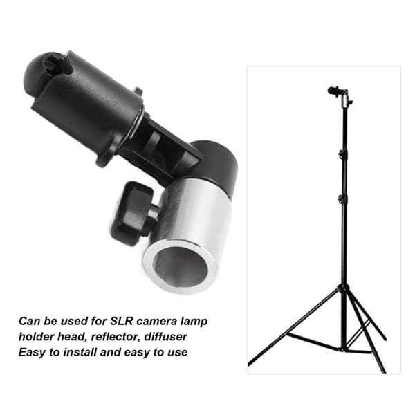 Kameraadapter Konverter Reflektor Diffusor Montering SLR Lampestativ Hovedadapter