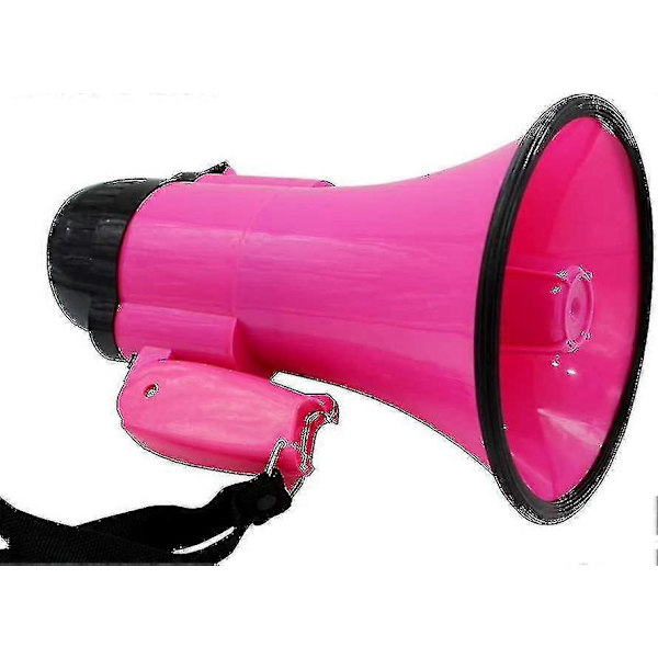 Kannettava Megafoni Bullhorn (30 Wattia) - Sisäänrakennettu Musiikki, Säädettävä Äänenvoimakkuus Ja Mukava Hihna