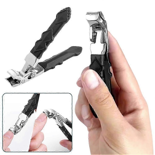 Nagelklippare, Professionell Pro Böjd Nagelklippare Bärbar Tånagel Fingernagel Trimmer för Kvinnor Män