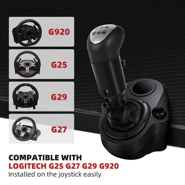Passer til Logitech G25/G27/G29/G920 USB-girspak for racingratt-simulator
