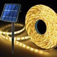 6M Solar LED-stripe - 180 LED - Vanntett IP65 - 8 Automatiske Lysmoduser