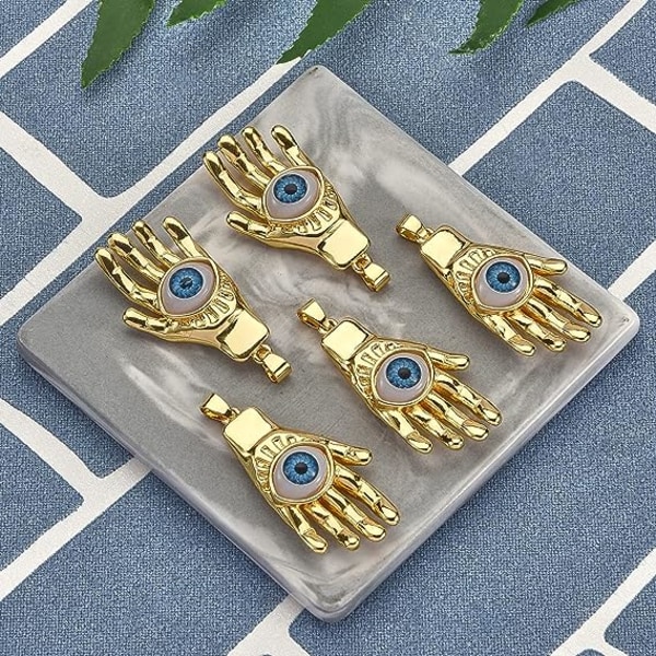 Mässingberlocker - Mässingberlocker med hartskabochoner för smyckestillverkning, halsband, armband, örhängen