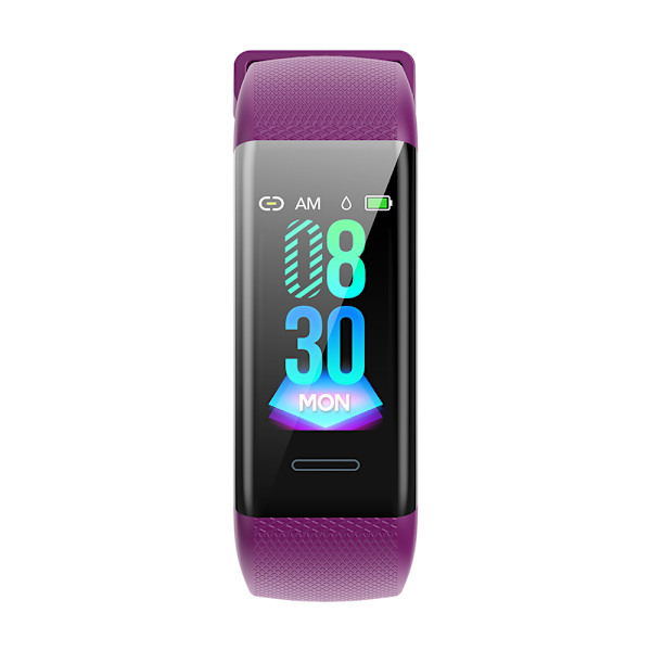 C20 lång smart armband hjärtfrekvensövervakning vattentät smart armband USB-kabel laddningsur I240530A2