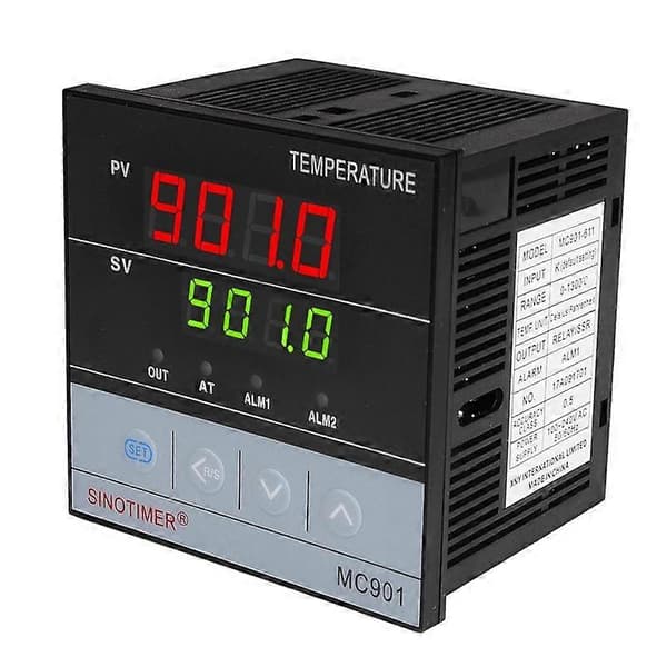 MC901 Digital Vandtæt Temperaturregulator K Type PT100 Sensor Input Relæ Output