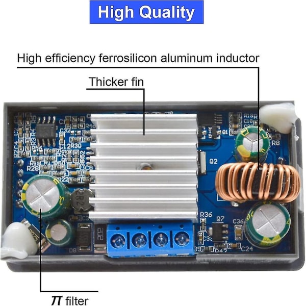 DC-DC Boost-omvandlare Variabel Spänningsregulator CC CV 0,5-30V 4A 5V 6V 12V 24V Reglerat Laboratorium