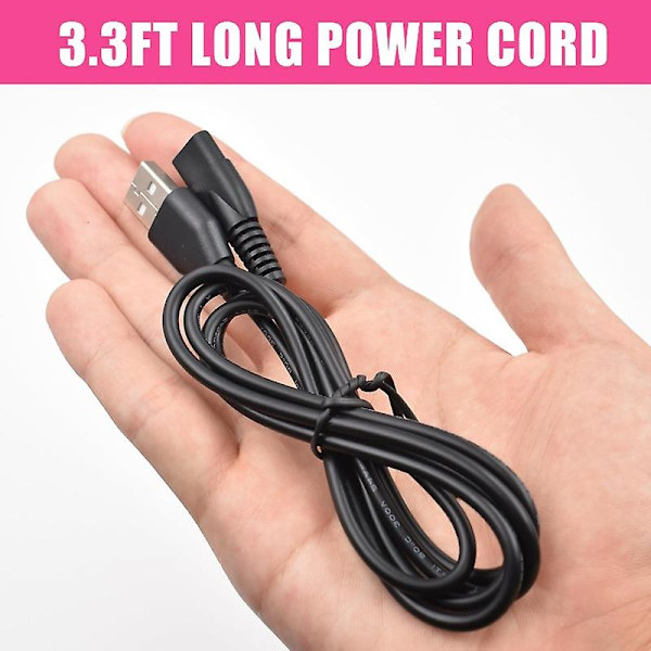 Usb-laddare kompatibel med Limural hårtrimmer, kompatibel med herrklippare, laddsladd, ersättningsladdningskabel, strömkabel