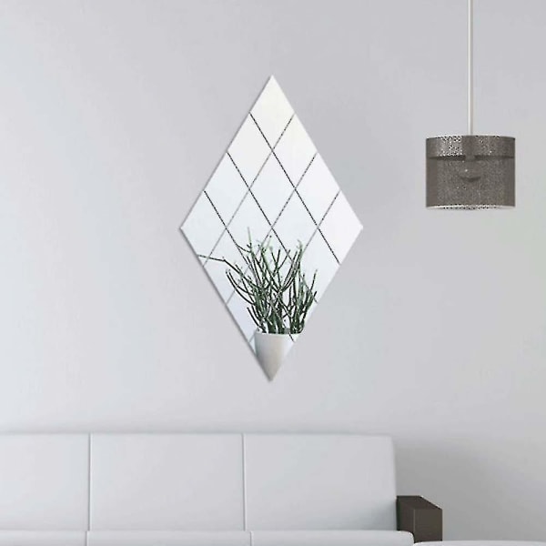 Akryl Spejl Fliser Plade Klæbende Væg Spejl Fleksibel Selvklæbende Ikke Glas