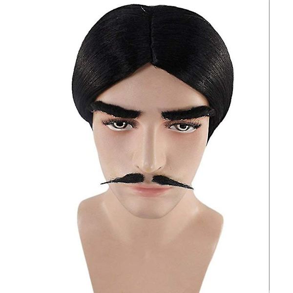 Amerikansk Broadway-musikal The Adams Family Gomez Adams parykk, 100% ny