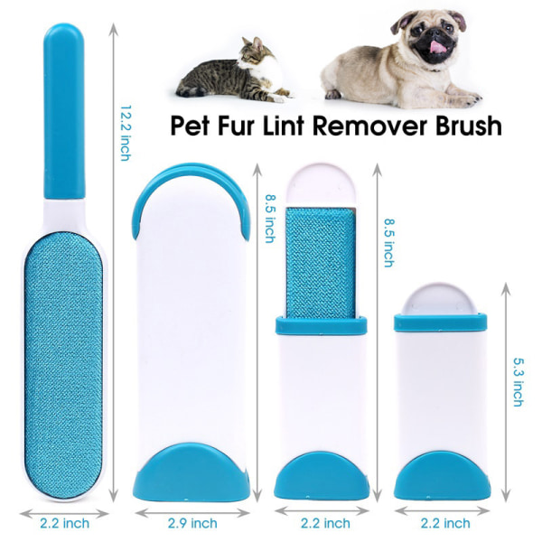 Pet Hair Removal Brush Clothes Brush Sticky Bristle Brush for Dogs-3pcs
