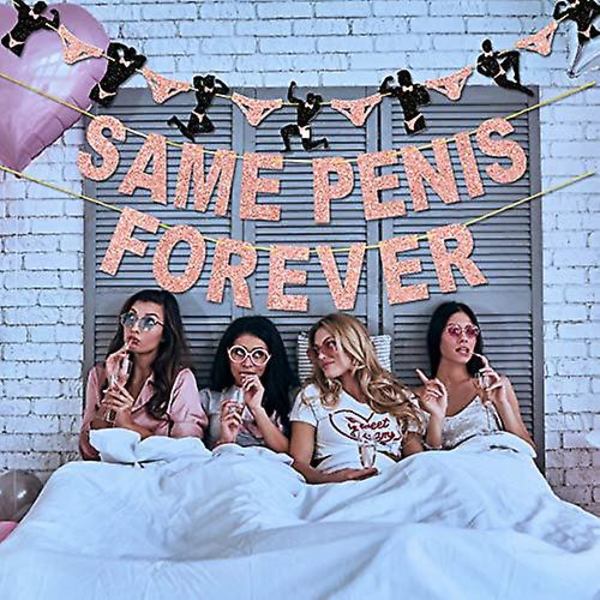 Tmcce Bachelorette Party Banner Rose Gold Bachelorette Party Dekorationer Hønsefest Banner Skilt Dekorationer Brudebruser Tilbehør