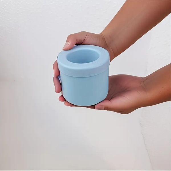 1. st, Ice Grid Silikon Fryst Ice Form Snabbfrys Ice Cup Is Ice Box Hushålls Ice Hink Is Box Cylinder Cup Hink  Blå Cylinder Ice Cube Form