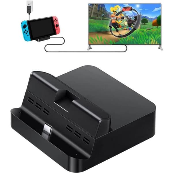 Switch Dock-sett ladestasjon - Type-C til HDMI - 4K-kompatibel - Bærbart design