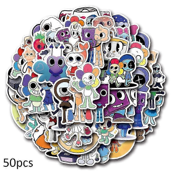 50 stk. Dandys World Sticker Pakke DIY Mærkat Vandtætte Klistermærker Skate Laptop Guitar