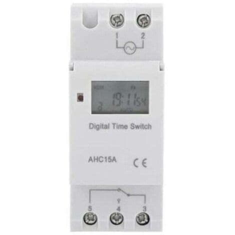 LCD Timer Ukentlig Elektrisk Digital Timerbryter 15A (220V)