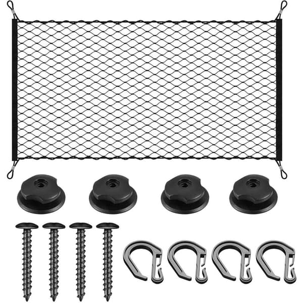 Bagagerumsnet 60 x 80 cm. Bil- og autocamperopbevaring. Elastisk net