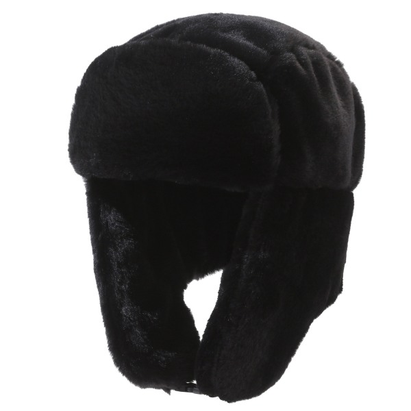 Miesten talvi lentäjähattu hattu tuulenpitävä lämmin kuulosuojaimilla miesten cap hiihto luistelu ratsastus black