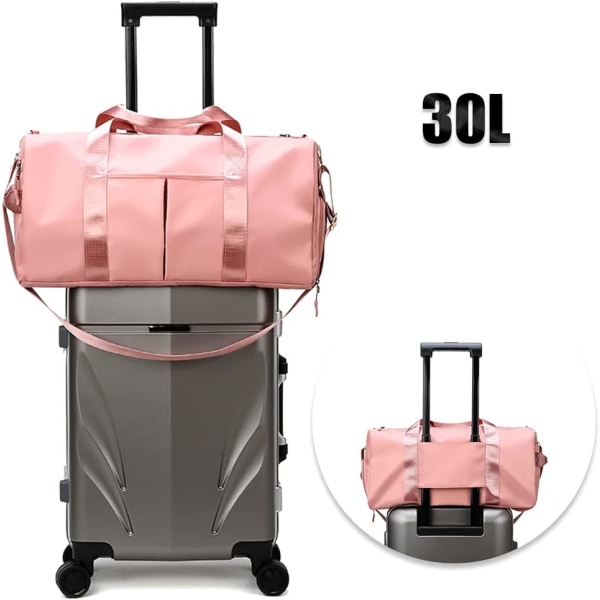 Rejsetaske Sportstaske med Vådrum og Skorum Vandtæt Sportstaske Pink