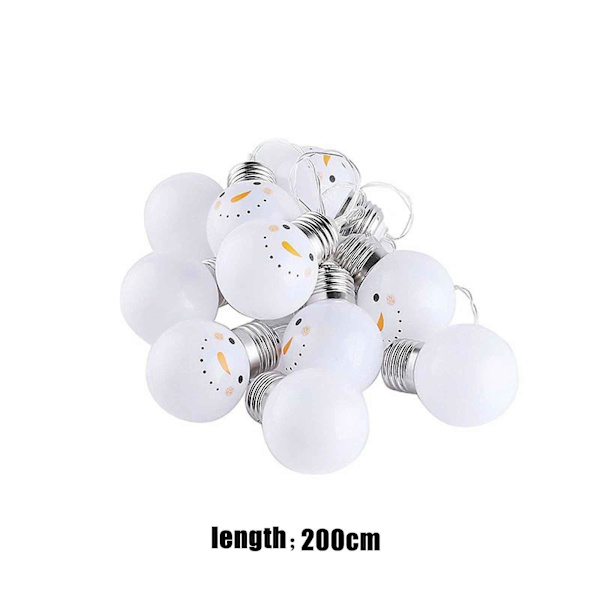Julemand Vindue Gardin Lys Kæde Lampe Fest Dekoration Med 10 Led Perler Ferie Ornamenter