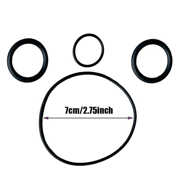 for Lay-Z-Spa for SaluSpa Coleman vandpumpe tætning genopbygningskit med impeller, 4 stk. ring med 1 stk. impeller