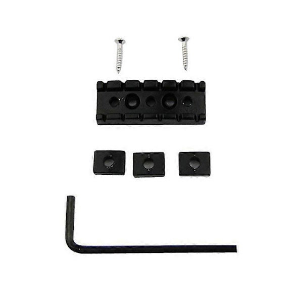 42mm Gitarr Metall Stränglås Låsmutter för Elgitarr Tremolo Dubbellåssystem, Svart