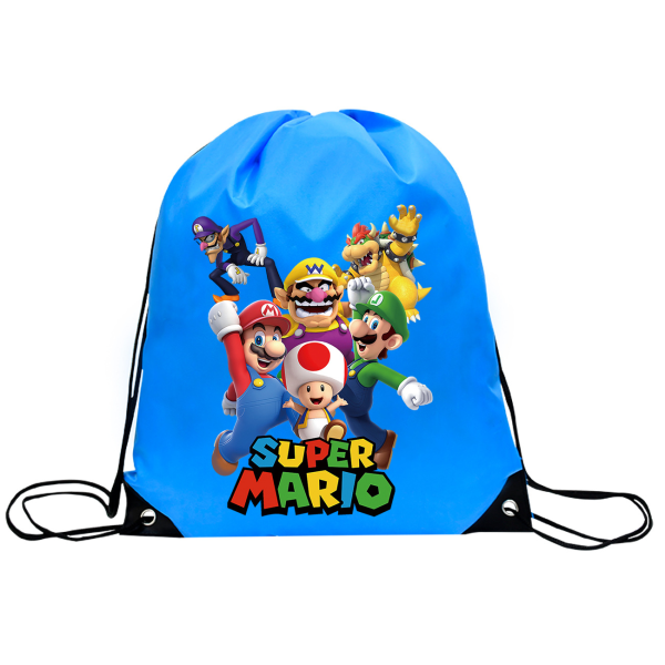 Super Mario Gym Bag Ryggsekk med Sko Julegave Skoleveske