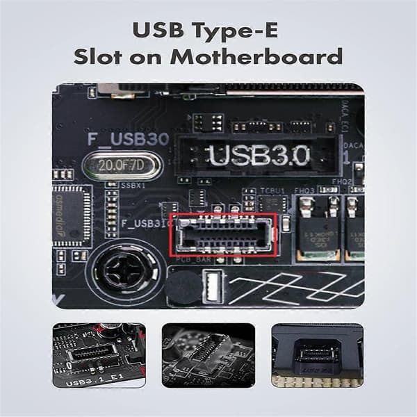 20 Gbps USB 3.2 Gen 2x2 USB-C -etupaneelisovitin