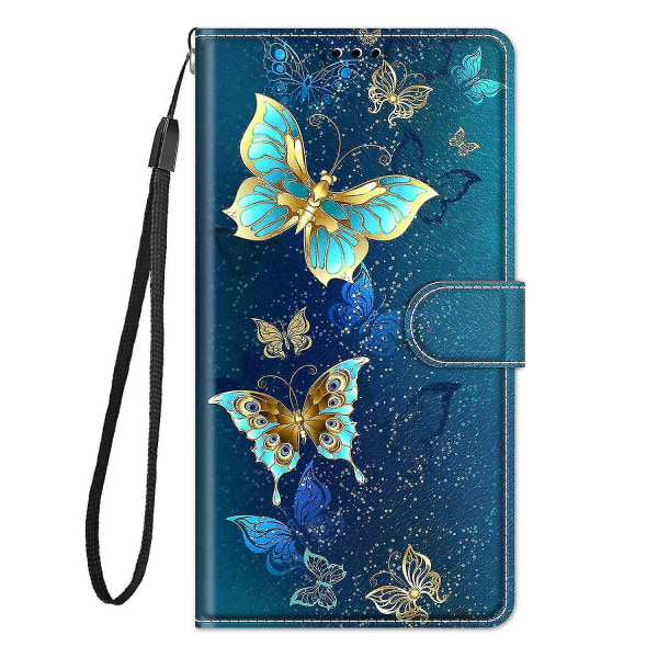 Case Sony Xperia 10 V:n cover , käännettävä korttipidike, magneettinen yhteensopiva Sony Xperia 10 V:n kanssa - perhoset