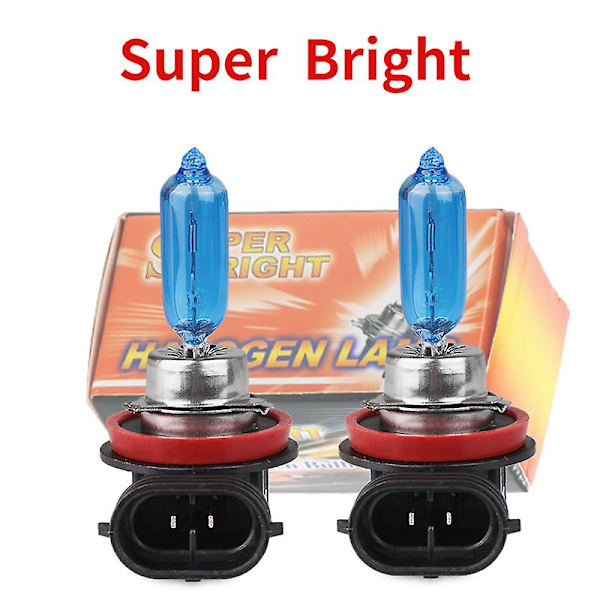 2 st H9 12V 65W 5500K-6000k Halogenlampor Xenon Look Blue Diamond Light Billampor Kvalitetstrålkastare AAA-klass