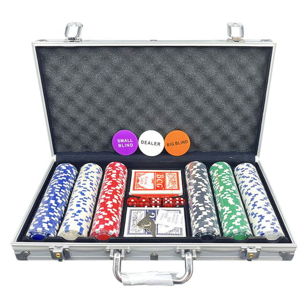 300 stk. Baccarat Texas Hold'em spillechips sæt