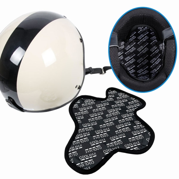 Kaesi hjelmpolstring Hurtigtørkende avtagbar svamp Vannabsorberende hjelminnsats Linerhette for motorsykkel