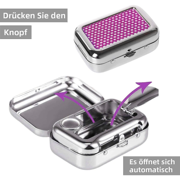 Anti Odor Pocket Ashtray, Portable Ashtray, Car Ashtray, Mini Stainless Steel Ashtray