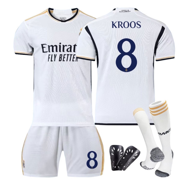 2324 Real Madrid hjemme træningstrøje sportsuniform mænd og kvinder fodbolduniform No number L