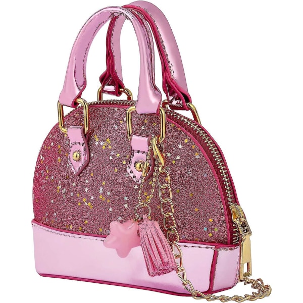 Små piger Toddler Crossbody pung med blomster Mini sød prinsesse håndtasker skulderkædetaske