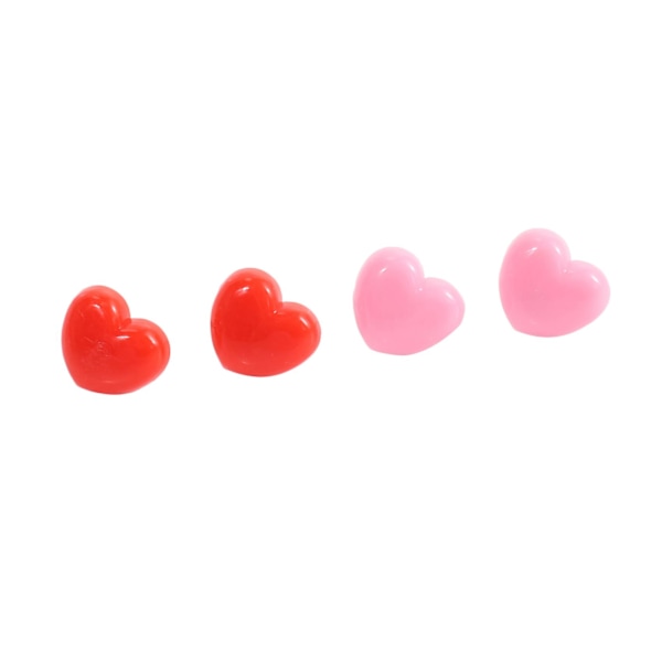 50 STK Hjerte Push Pins, Røde Opslagstavler Tommelfinger Knapper, Pink Søde Vægknapper Dekorative til Kork B