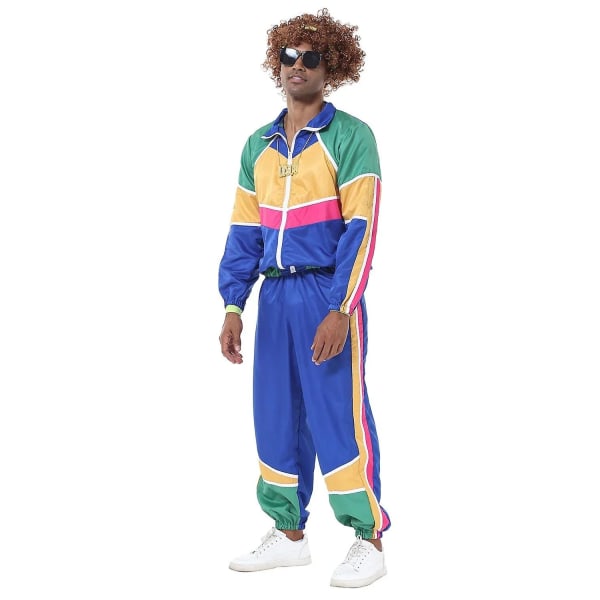 Vuxen Retro 60-tal 70-tal Hippie Par Kläder Rock Disco Outfits Kostym Halloween Cosplay Kostym Karneval Fest Finklänning Men XL