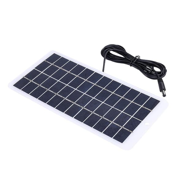 10W USB Solpanel, 12V Højtydende Polysilicium Modul Vandtæt Soloplader med Solcelle til Camping